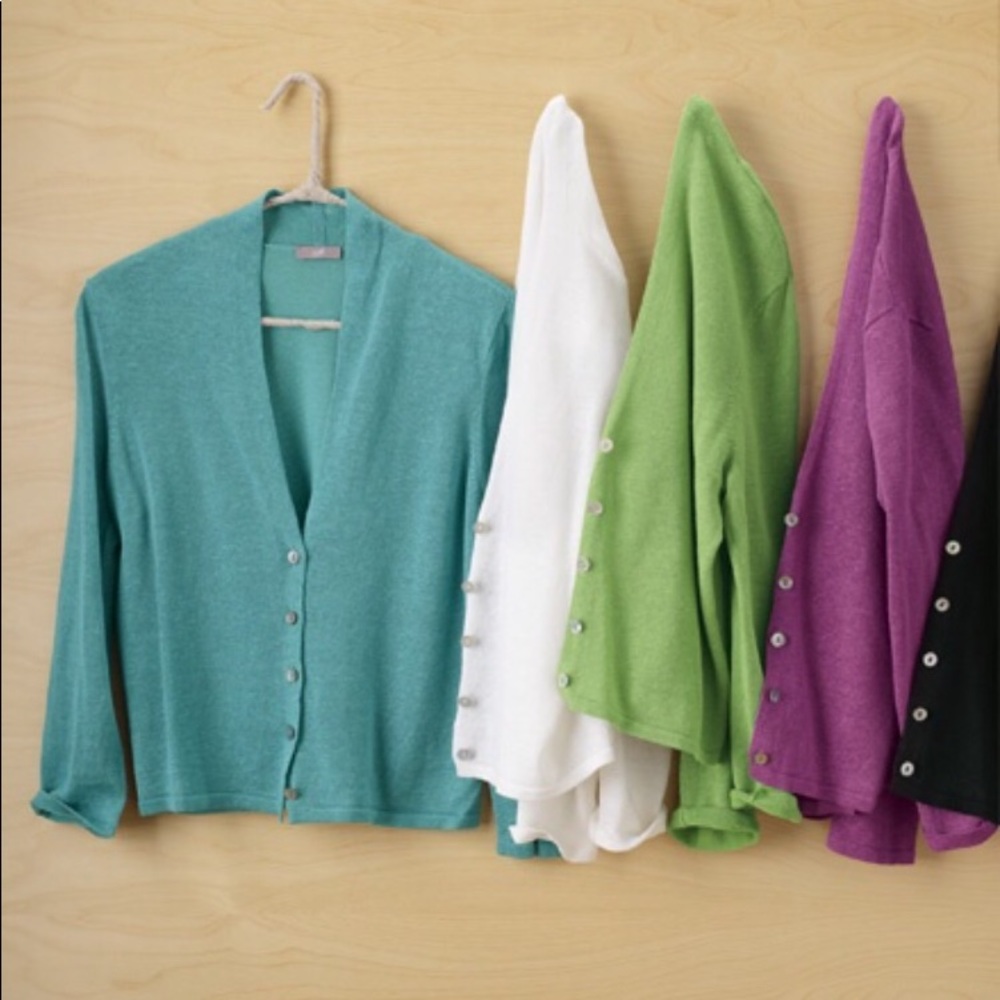 J. Jill | Teal crop cardigan